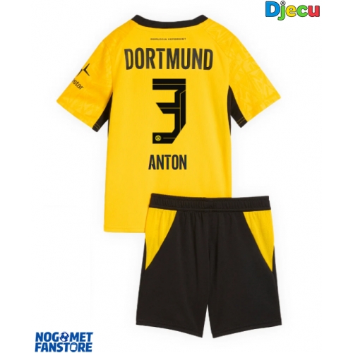 Borussia Dortmund Waldemar Anton #3 Domaci Dres za djecu 2026-27 Kratak Rukav (+ Kratke hlače)